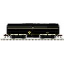 Alco FB1 - Standard DC - Master(TM) Silver -- Erie Lackawanna 7263 (Ex-Erie, blalck, yellow), N Atlas Model Railroad Co. 4000454