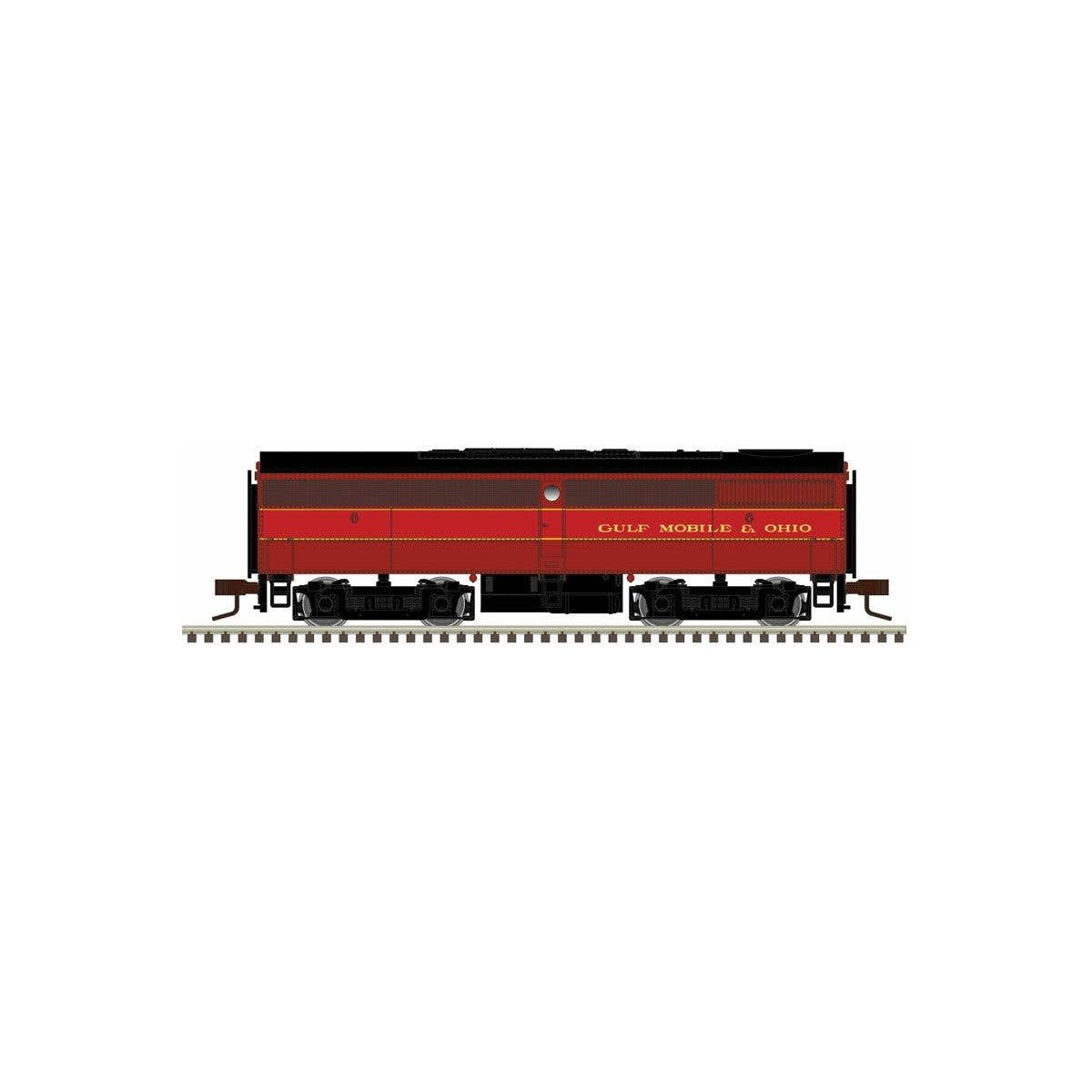 Alco FB1 - Standard DC - Master(TM) Silver -- Gulf, Mobile & Ohio B9 (maroon, red, black), N Atlas Model Railroad Co. 40004548