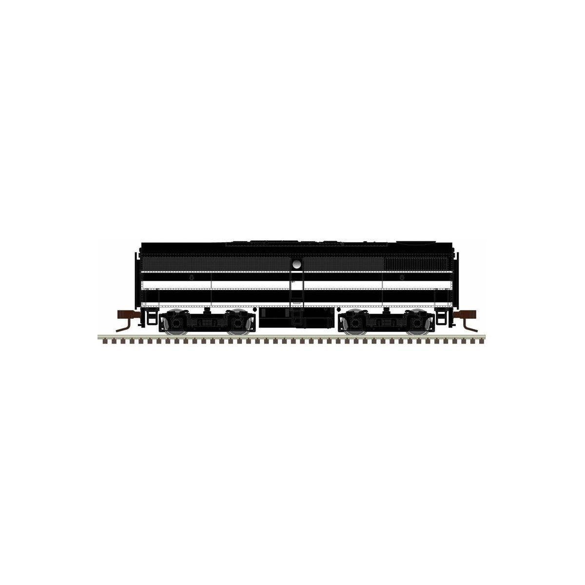 Alco FB1 - Standard DC - Master(TM) Silver -- Lehigh & New England (black, white), N Atlas Model Railroad Co. 40004552