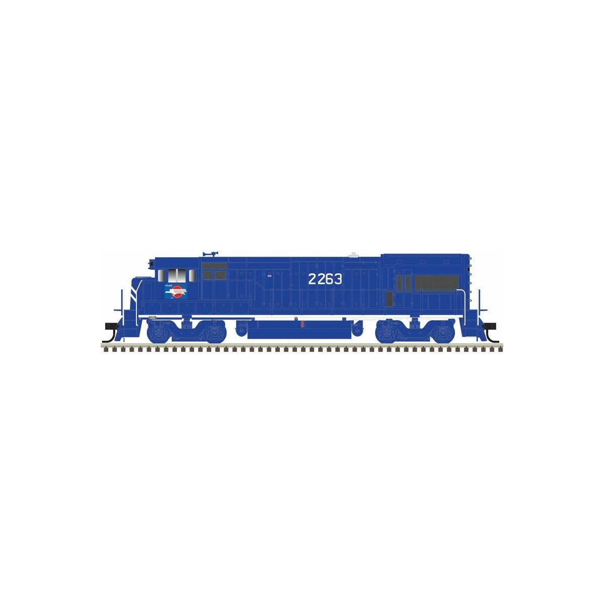GE U23B - LokSound and DCC - Master(R) Gold -- Missouri Pacific 2275 (blue, white), N Atlas Model Railroad Co. 40004661