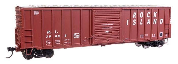 50′ ACF Exterior Post Dreadnaught End Plate B Boxcar - Ready to Run -- Rock Island 36088, HO, WalthersMainline 46020