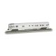 85′ Fluted-Side Observation w/Lights - Ready to Run -- Painted, Unlettered (silver), N Bachmann Industries 14554