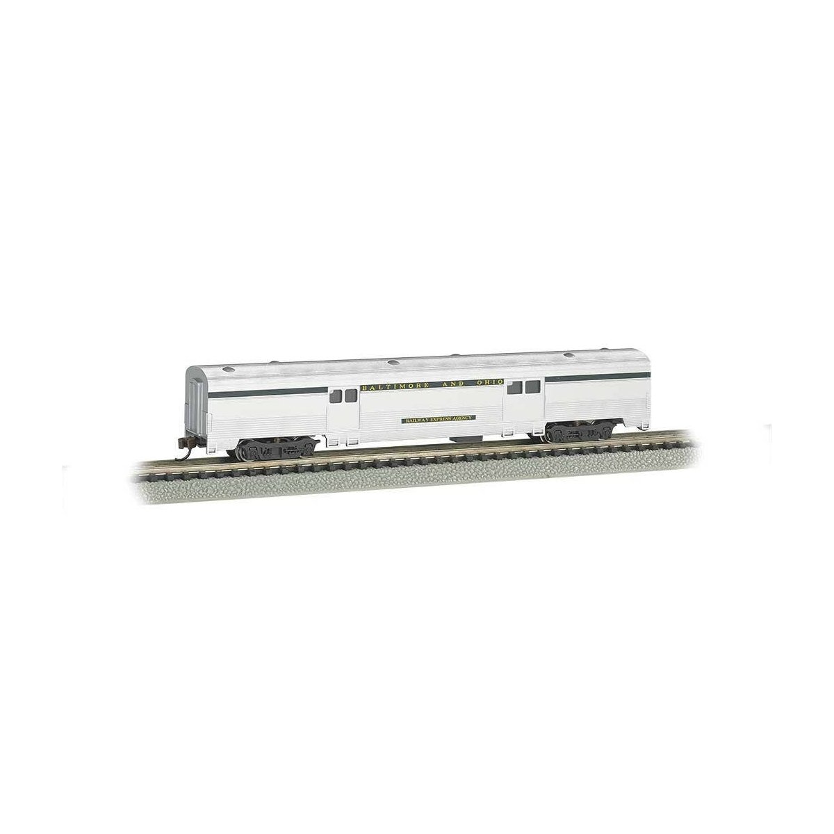 85′ Fluted-Side Baggage Car - Ready to Run -- Baltimore & Ohio, N Bachmann Industries 14653