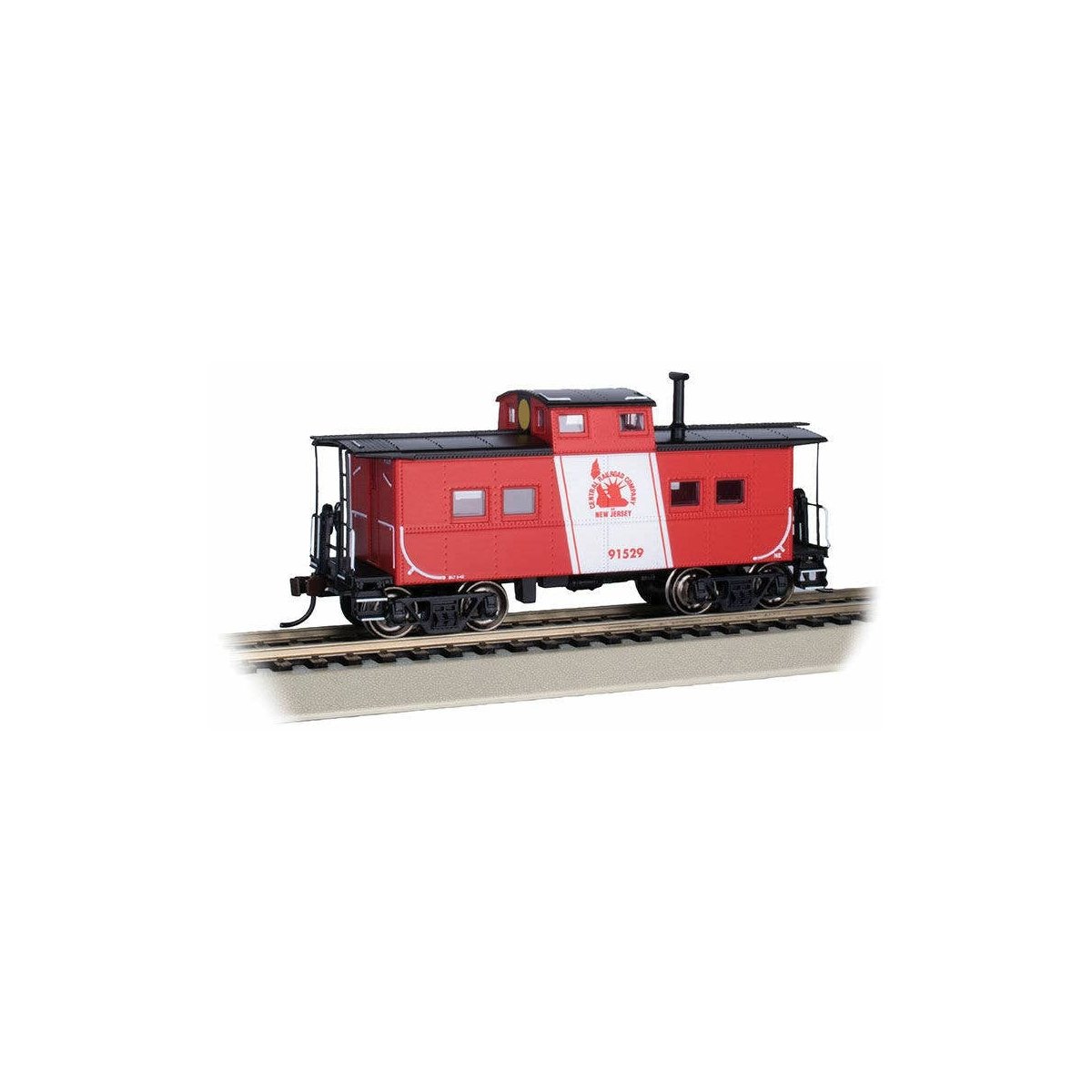 Northeast-Style Steel Cupola Caboose - Ready to Run - Silver Series(R) -- Central Railroad of New Jersey 91529, HO Bachmann Indu