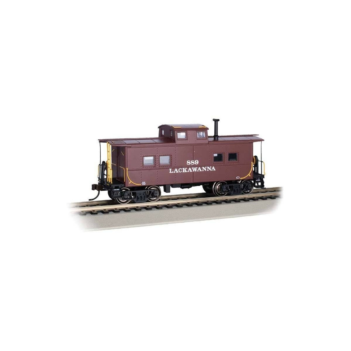 Northeast-Style Steel Cupola Caboose - Ready to Run - Silver Series(R) -- Delaware, Lackawanna & Western, HO Bachmann Industries