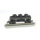 3-Dome Tank Car - Ready to Run -- Philadelphia Quartz Co. (black), N Bachmann Industries 17151