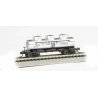 3-Dome Tank Car - Ready-to-Run -- Carbide & Carbon Chemicals Corp. (silver), N Bachmann Industries 17155