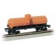 40′ Single-Dome Tank Car - Ready to Run - Silver Series(R) -- Shell 1758 (orange, black, red), HO Bachmann Industries 17808