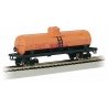 40′ Single-Dome Tank Car - Ready to Run - Silver Series(R) -- Shell 1758 (orange, black, red), HO Bachmann Industries 17808