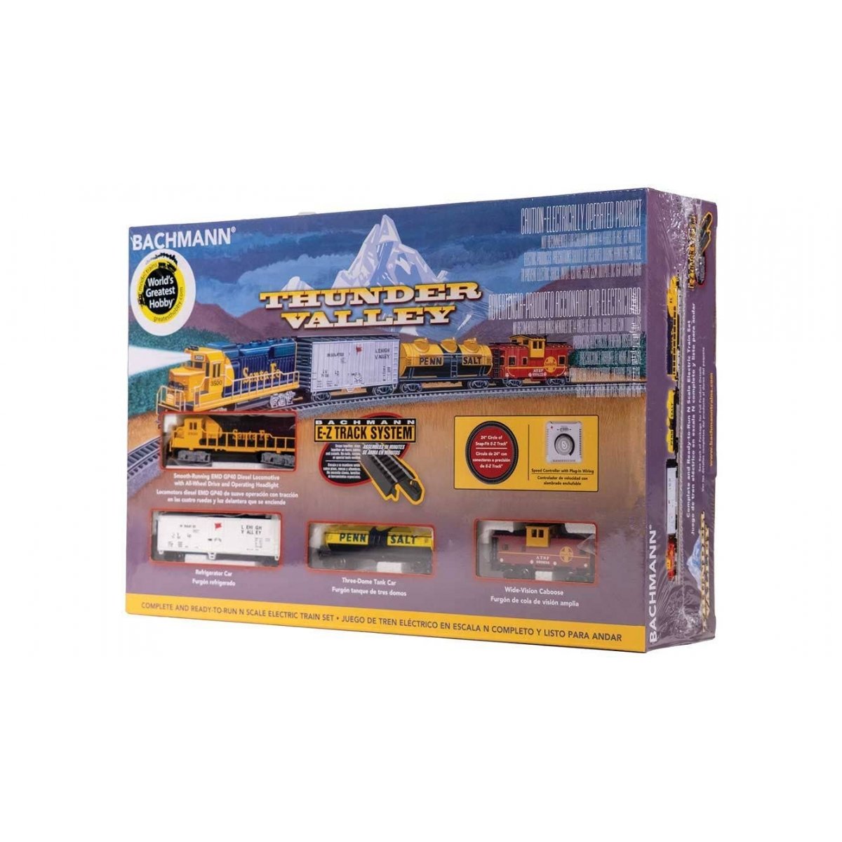 Thunder Valley Train Set -- Santa Fe, N Bachmann Industries 24013