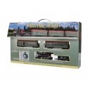White Pass & Yukon -- 2-6-0 Loco, Wood Combine, Wood Coach 56 x 38′ Track Oval, Power Pack, On30, Bachmann Industries 25024