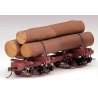 Spectrum(R) Skeleton Log Car pkg(3) -- With Logs, On30 Bachmann Industries 27391
