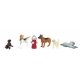 SceneScapes(TM) Dogs -- With Fire Hydrant pkg(6), O Bachmann Industries 33158