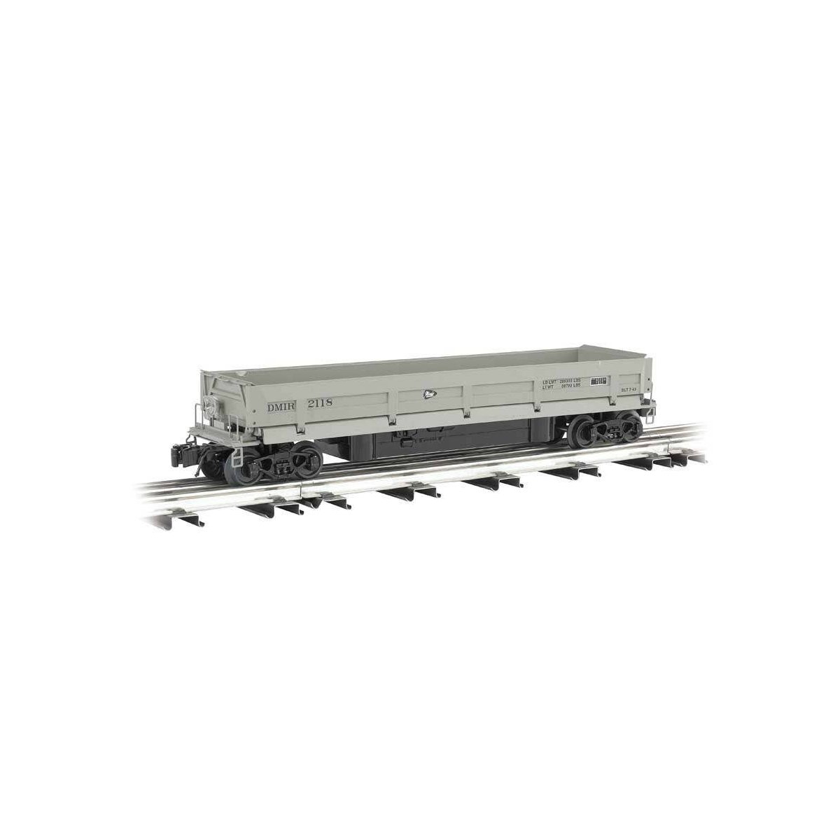 Operating Coal Dump Car - 3-Rail - Ready to Run - Williams(TM) -- Duluth, Missabe & Iron Range (gray), O Bachmann Industries 479