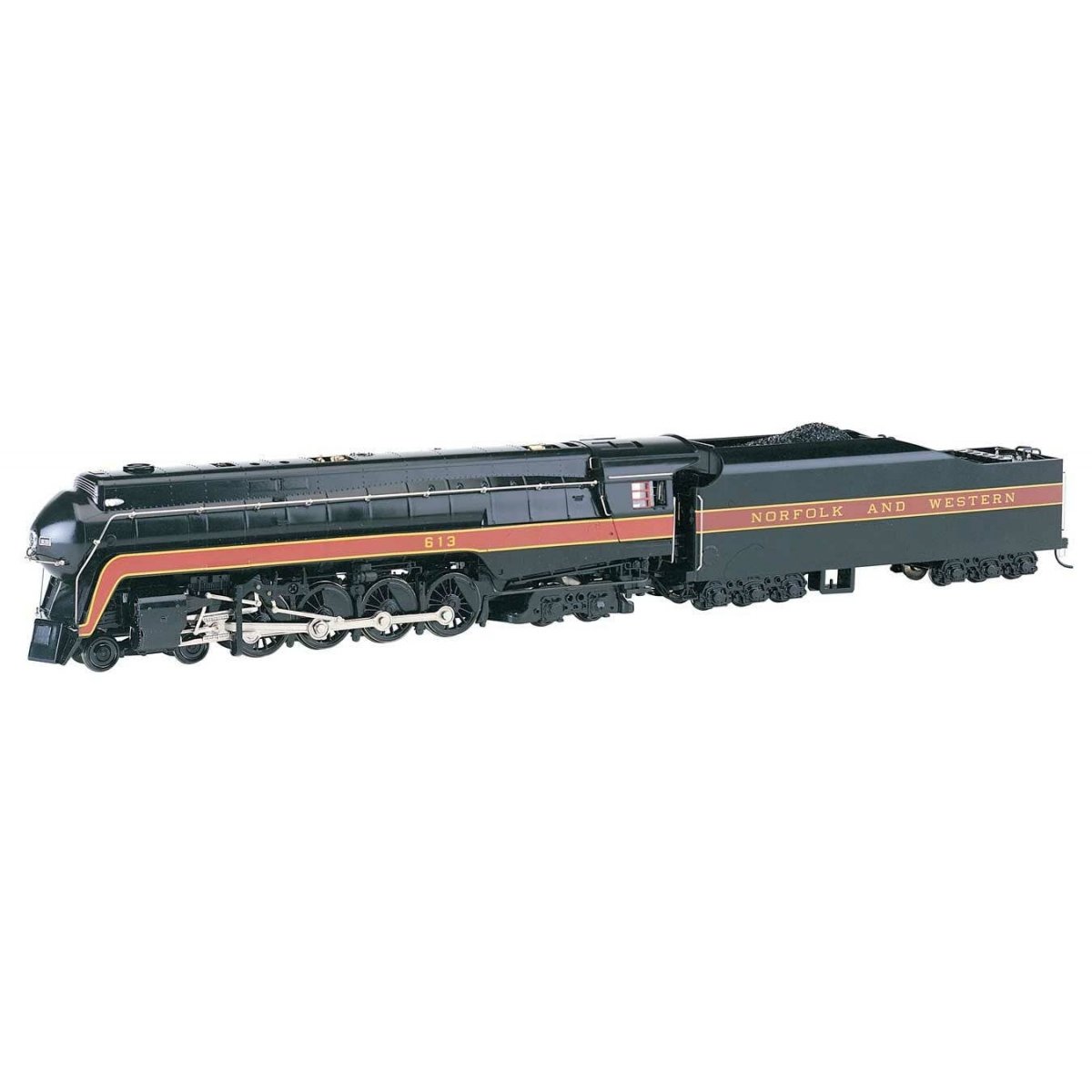 Class J 4-8-4 w/Sound & DCC -- Norfolk & Western 613 (black, maroon), HO Bachmann Industries 53202