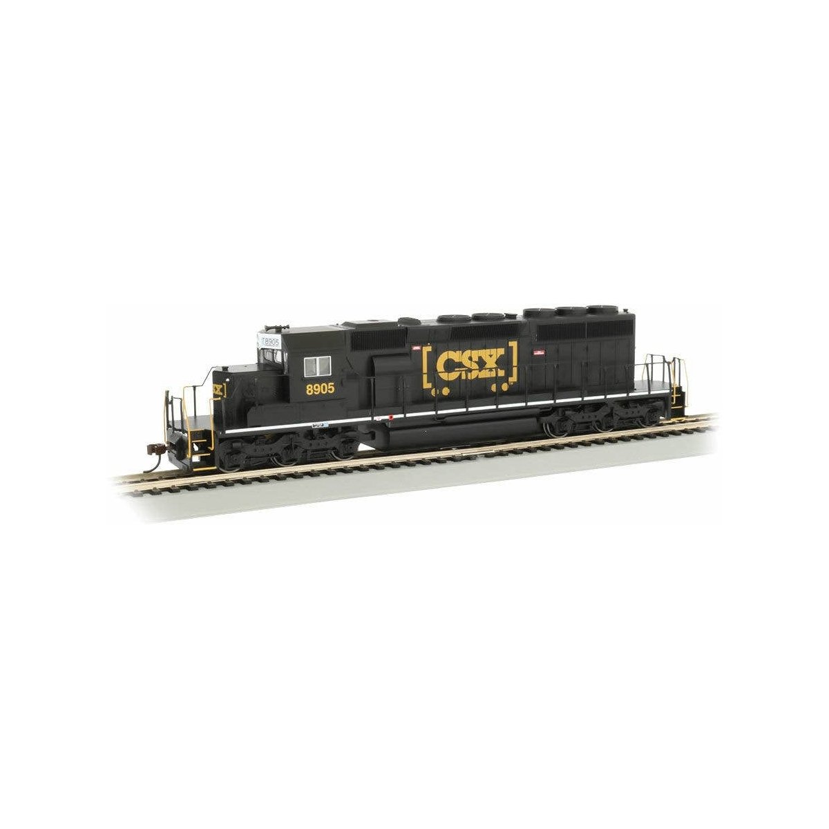 EMD SD40-2 - DCC -- CSX Transportation 8905 (Ex-NS black, yellow Boxcar Logo), HO Bachmann Industries 60917