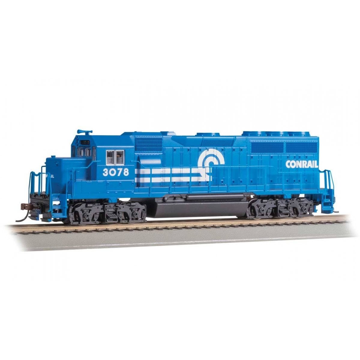 EMD GP40 - Standard DC -- Conrail 3078 (blue, white), HO Bachmann Industries 63516