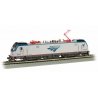 Siemens ACS-64 Electric - DCC and Sound -- Amtrak 668 (Phase V, silver, blue, red, black, Travelscape Logo), HO Bachmann Industr