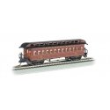 Old Time Wood Coach with Round-End Clerestory Roof - Ready to Run -- Pennsylvania Railroad (Tuscan), HO, Bachmann Industries 151