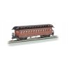 Old Time Wood Coach with Round-End Clerestory Roof - Ready to Run -- Pennsylvania Railroad (Tuscan), HO Bachmann Industries 1510