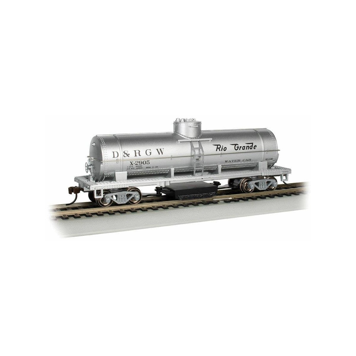 Track Cleaning Tank Car - Ready to Run - Silver Series(R) -- Denver & Rio Grande Western X-2905 (silver, Water Service), HO Bach