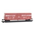 50` Boxcar with 8` Plug Door, No Roofwalk, Short Ladders - Ready to Run -- Western Maryland 36015, N, Micro Trains Line 18100350