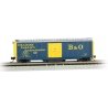 Track Cleaning 50′ Plug-Door Boxcar - Ready to Run -- Baltimore & Ohio 478554 (blue, yellow Cushion Underframe Markings), N Ba