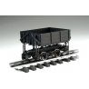 1:20.3 Ore Car w/Metal Wheels -- Wood Side-Dump (Black), G Bachmann Industries 92503