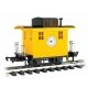 Wood Cupola Caboose - Ready to Run - Li′l Big Haulers -- Short Line Railroad (yellow, black), G Bachmann Industries 98087