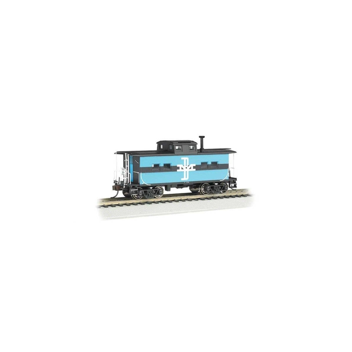 Northeast-Style Steel Cupola Caboose - Ready to Run - Silver Series(R) -- Boston & Maine C-120, HO, Bachmann Industries 16818