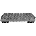 40′ Company Wheel Service Flat Car w/Load - Kit -- Undecorated Single Car