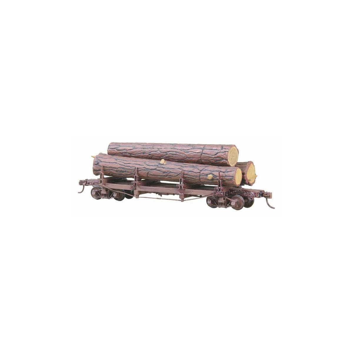 103 Truss Log Car with Logs - Kit -- Undecorated, HO Kadee Quality Products 103