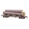 103 Truss Log Car with Logs - Kit -- Undecorated, HO Kadee Quality Products 103