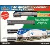 Amfleet & Viewliner Intercity Express Train-Only Set - Ready to Run -- Amtrak GE P42, Amfleet Coach, Cafe & Viewliner Sleeper (P