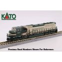 EMD SD70MAC w/Cab Headlight - Standard DC -- Burlington Northern Santa Fe 9647 (Early Merger Warbonnet, cream, green), N, Kato U