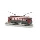 Brill Trolley - Standard DC -- New Orleans - Desire Street (Pullman green, red), N Bachmann Industries 61086