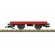 Flatcar with Toy Plastic Building Block Pegs - Ready to Run -- Red, G LGB 94063