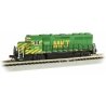 EMD GP40 - Standard DC -- Missouri-Kansas-Texas 231 (green, yellow), N Bachmann Industries 63570
