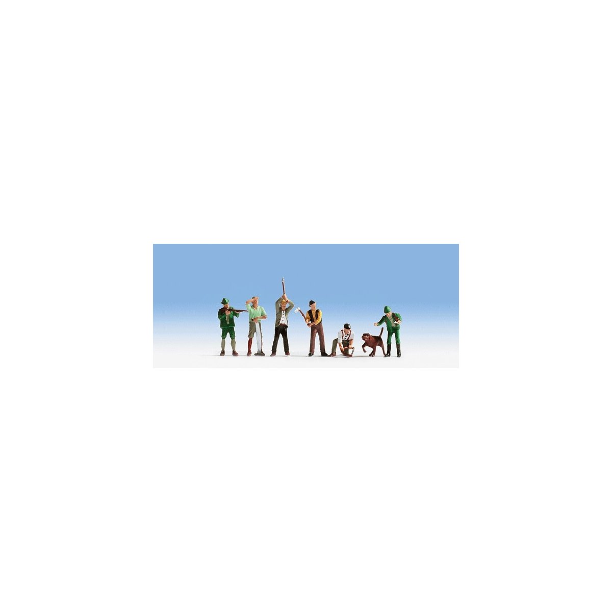 Hunters, Lumberjacks & Dog, HO, Noch Gmbh & Co 15060