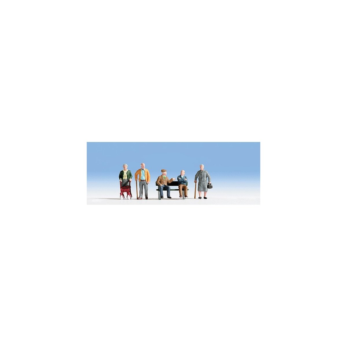 Senior Citizens -- With Accessories pkg(5), HO, Noch Gmbh & Co 15551