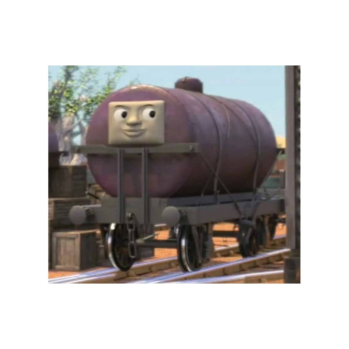 Thomas & Friends(TM) - Oil Tanker - Ready-to-Run -- Troublesome Truck 6 (brown, black), HO Bachmann Industries 77401