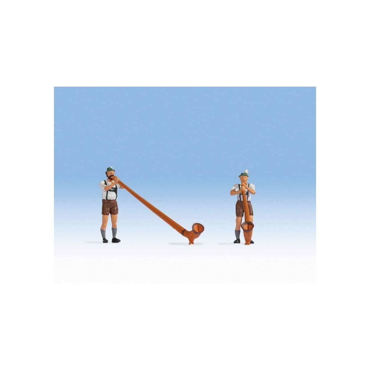 Alpine Horn Blowers -- pkg(2), HO Noch Gmbh & Co 15579