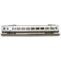 Acela Business Class Coach with Interior Lights - Ready to Run - Spectrum(R) -- Amtrak 3528 (silver, blue, red), HO, Bachmann In