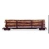 National Steel Car Company 62′ 9′ Log Stake Car - Kit -- Undecorated, HO Custom Finishing 318