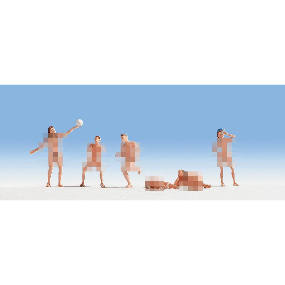 Nude Bathers/Swimmers -- Set 2 pkg(6), HO Noch Gmbh & Co 15844