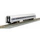 Amfleet I Coach & Cafe Set - Ready to Run -- Amtrak 82647, 48159 (Set B, Phase VI Wide Blue Stripe, Travelscape Logo), N Kato US