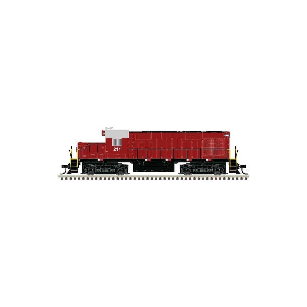 Alco RS32 - Standard DC -- Tishomingo Railroad 211 (red, black), HO Trainman 10004358