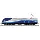 Bombardier ALP-45DP Dual Mode w/LokSound & DCC Master(R) Gold -- Montreal EXO 1360 (Patched, silver, blue, white, black), HO Atl