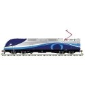 Bombardier ALP-45DP Dual Mode w/LokSound & DCC Master(R) Gold -- Montreal EXO 1360 (Patched, silver, blue, white, black), HO, At