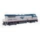 GE Dash 8-32BWH - ESU(R) Sound & DCC -- Amtrak(R) 501 (Phase V, Modern Logo Amtrak Blue, Platinum Mist), HO WalthersMainline 195